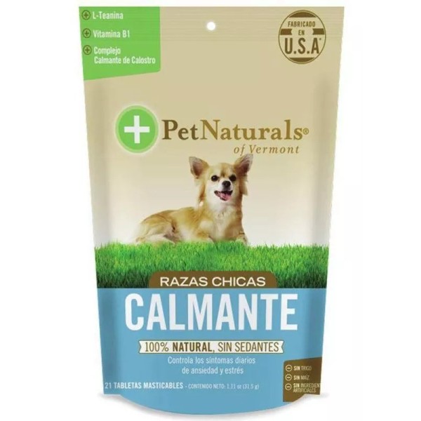 Pet Naturals Calmantes Para Perros Chicos Treats 31gr/21 Tab Masticables