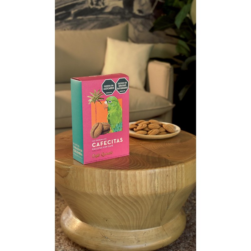 Cafe Quindio Coffee Cookies Cafecitas 7 Ounce Box (200g) -
