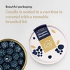 CandleCan Cinnamon BlackBerry Candle - Large Real Scented Candles for
