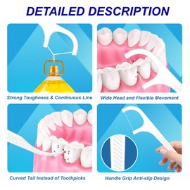 TWOGEMY Pink Dental Floss, 2 Pack 10 Count and 50 PCS/Box, Total Package of 70 Picks Adult Floss in Set Meal. The Perfect Portable Flossing Travel Set for Cleaning Teeth and Oral Care.(Pink 2+1)