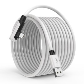 16 Feet Link Cable for Quest 3S,VR Cable Compatible with Meta Quest 3S/Quest 3/Oculus Quest 2/Pico 4 Accessories and PC/Steam VR,16FT USB 3.0 to USB C Link Cable High Speed Data Transfer Link Cord