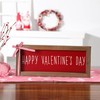 Valentines Day Decorations-Happy Valentines Day Tabletop Sign -Wooden Farmhouse Sign