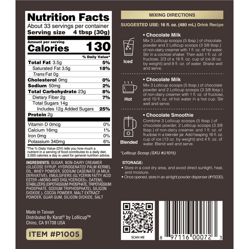 Tea Zone 2.2 lbs Chocolate Powder