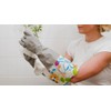 Household Gloves Latex Free Cleaning Grey and Yellow Gloves with