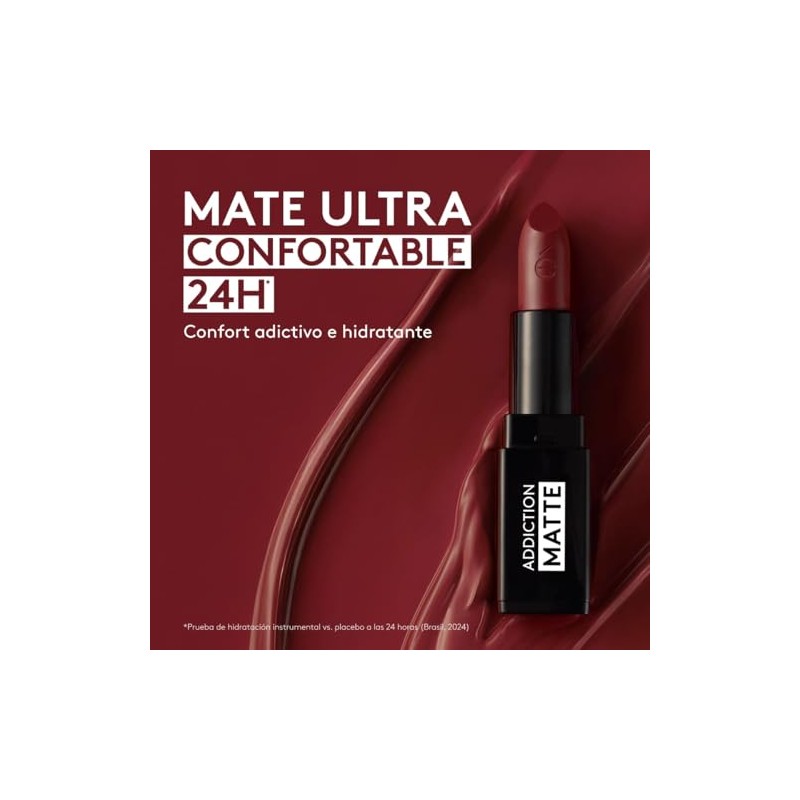 ésika – Labial Addiction Matte 4 g, Acabado Mate, Hidratación