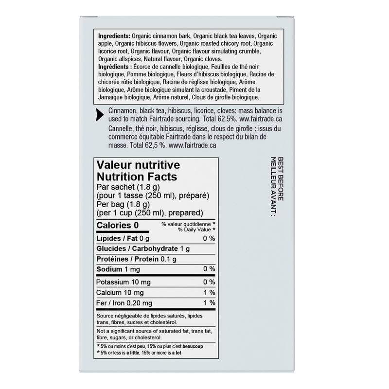 Four O'Clock Apple Crumble Black Tea Organic Faitrade, Fall Collection,