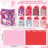ORNACELE 24pcs Valentine’s Day Gift Bags with 24 sheet Red