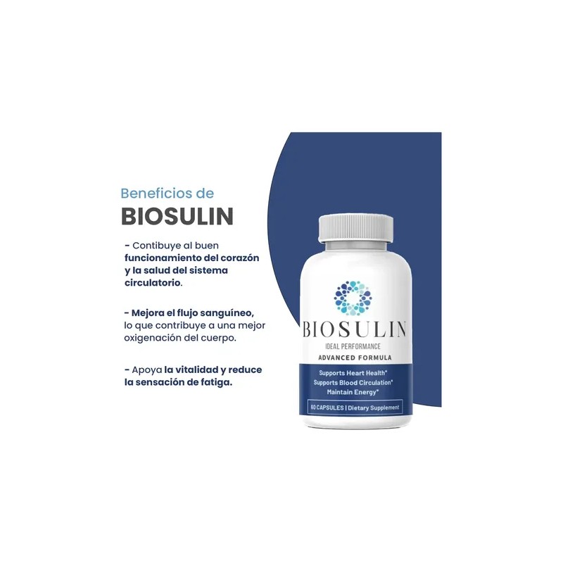 Biosulin Para El Control De Glucosa 60 Cápsulas - Sin