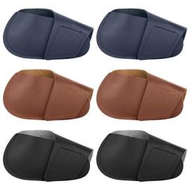 Easecos 6 Pcs Golf Iron Head Covers, PU Leather Golf Club Protector Sleeve Iron Headcovers for Right-Handed Clubs
