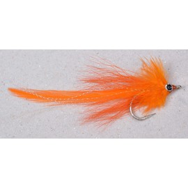 3 Flies | Orange Beast Tarpon Saltwater Streamer Fly | 3/0 Mustad Signature Fly Hooks | Target Redfish, Snook, Barracuda, Shark, Tuna and Nearly All Other Saltwater Species