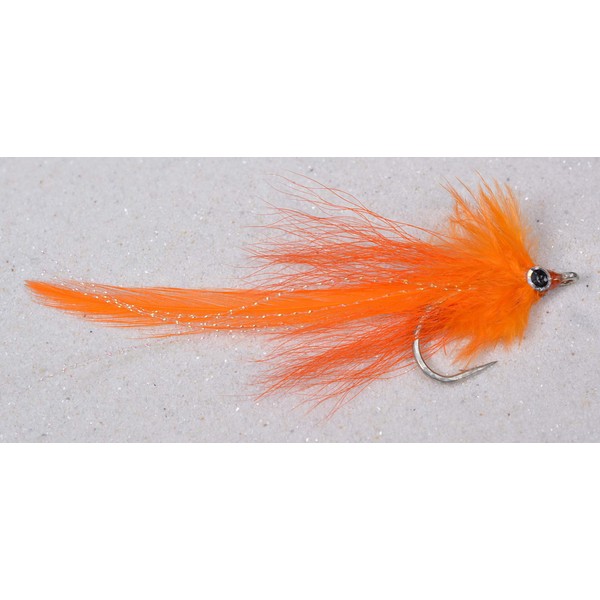 3 Flies | Orange Beast Tarpon Saltwater Streamer Fly |