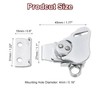 sourcing map Butterfly Twist Latch, 2.17 Inch Alloy Spring Loaded