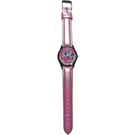UB My Little Ponys Characters Pink Face Pink Leather Wrist Watch