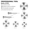 LitKiwi 8PCS Rotary Drill Saw Blades(with 1PCS 1/4" Hex Shank,1PCS