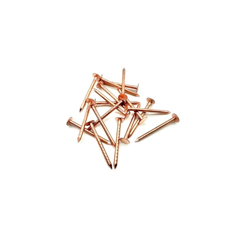 50 PCS Copper Clout Nails Roofing Slate Felt Nail, Tree