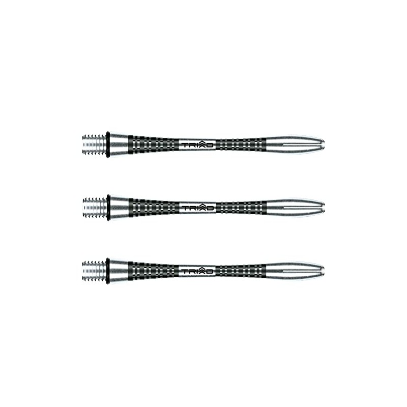 WINMAU Triad Aluminium Black Medium Dart Shafts (Shafts) - 1