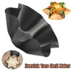 2 Pcs Tortilla Shell Maker, 6" Non-Stick Carbon Steel Fluted