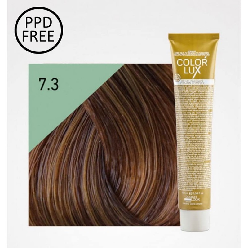 Design Look Lux 7.3 Colour Cream Permanent Colour Gold Blonde