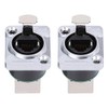 Conector de enchufes de interfaz RJ45 Aislador ignífugo, 2 uds.,