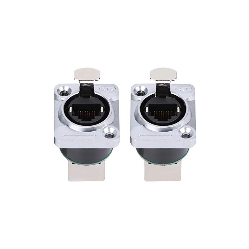 Conector de enchufes de interfaz RJ45 Aislador ignífugo, 2 uds.,