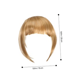 IWOWHERO Clip in Bangs Hair Piece for Women Lightweight Fringe Clip Easy Application Synthetic Hair Extensions Natural Look for Any Occasion Comfortable and Secure Fit