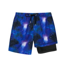 AINIKO Boys Swim Trunks with Compression Liner Comfortable Quick Dry Swimsuit Beach Shorts for 5-16 Years