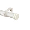 Rod Desyne Bun 1" Single Curtain Rod, 48-84 inch, White
