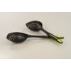 Tupperware 30184 Hand-Held Slotted Spoon Deep Draining Spoon 2 Black/Yellow