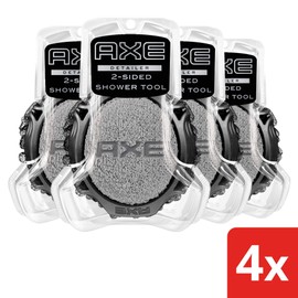 AXE Detailer Shower Tool body exfoliator for men 2-Sided removes dead skin 1 Pack of 4
