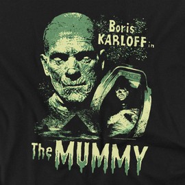 Universal Monsters The Mummy Unisex Adult T-Shirt, Black, 2X-Large