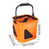 Fishing Bucket - Wider Handle Foldable Fishing Bait Bucket,Multi-Functional Fish