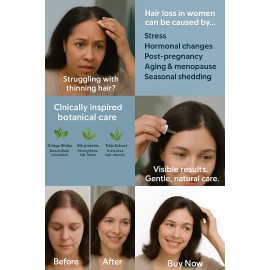 PHYTO Revitalizing Hair Serum for Women | 12 Ampoules | Hair Thinning & Growth Support