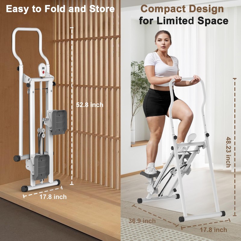 Stair Stepper for Home Gym Exercise, New Version Vertical Climber