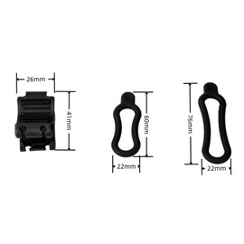 Universal Flashlight Bike Mount for Flashlight (Bike Lighting Mount Accessories)