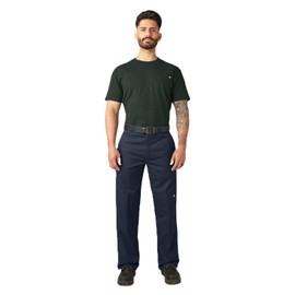 Dickies Loose Fit Double Knee Work Pants. Dark Navy, 33 32