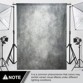 Haboke Abstract Professional Photography Backdrop for Adult Portrait Photo Studio Props Booth Background Photoshoot with Thick Ployester Roller Pocket on Top(Grey-8x12ft)