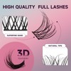 Mayhug Lash Clusters 144 Pcs Cluster Lashes, DIY 3D 8-18mm