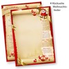 Santa Claus Christmas Letter Paper on Both Sides (50 Sheets)