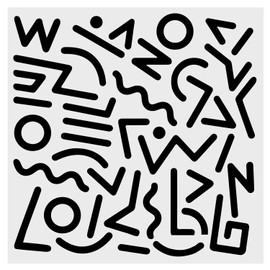 LYMSSESS Wall Stencils for Painting Large Pattern 12" x 12", Reusable Large Floor Stencils, Simple Tile Stencils for Decor (NS3)