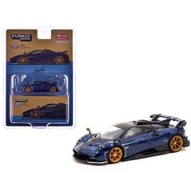 DCD Pagani Imola Argentina Blue Metallic with Black Top 1/64 Scale Diecast Model by Tarmac Works Global64 Series