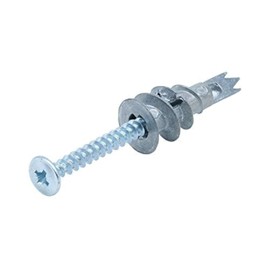 SEQUAL® Metal Driva Plasterboard Fixings & Screws (Pack of 50), Metal Self Drilling Plasterboard Fixings Raw Plugs Cavity Wall