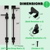 24 Inch Heavy Duty Cane Bolt Gate Drop Rod, Drop