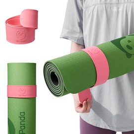 Slim Panda Yoga Mat Strap Slap Band, Yoga Mat Band is designed to keep your yoga mat rolled up tightly in seconds, suitable for most yoga mats (60 cm L x 50 cm W)