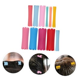 NOLITOY Hairdressing Tools 100pcs Perm Kit Wavy Hair Rollers for Easy Perm Rods