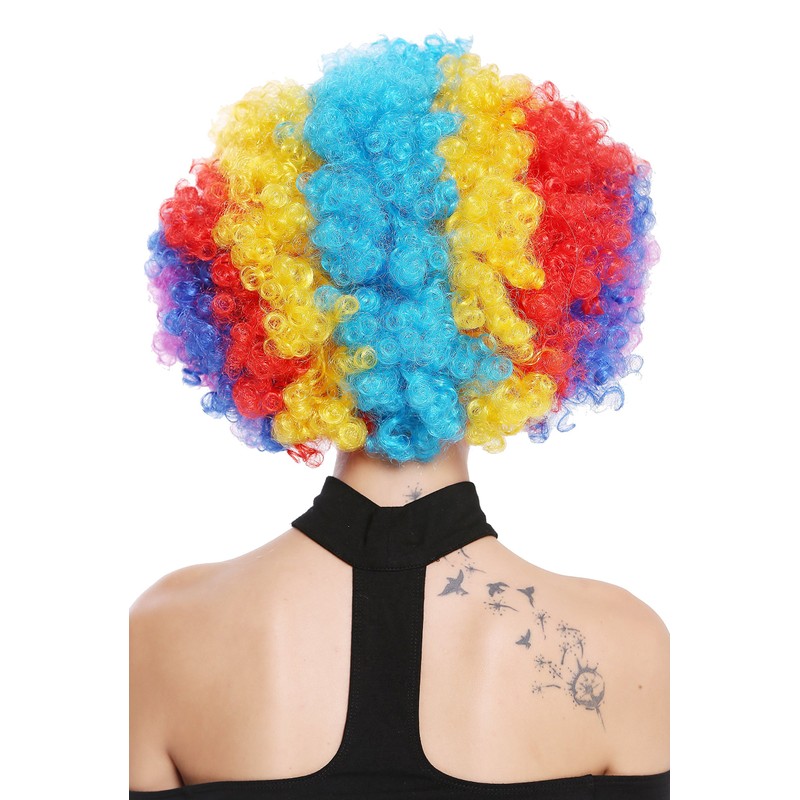 WIG ME UP - PW0011 Afro Wig Afro 70s Rainbow