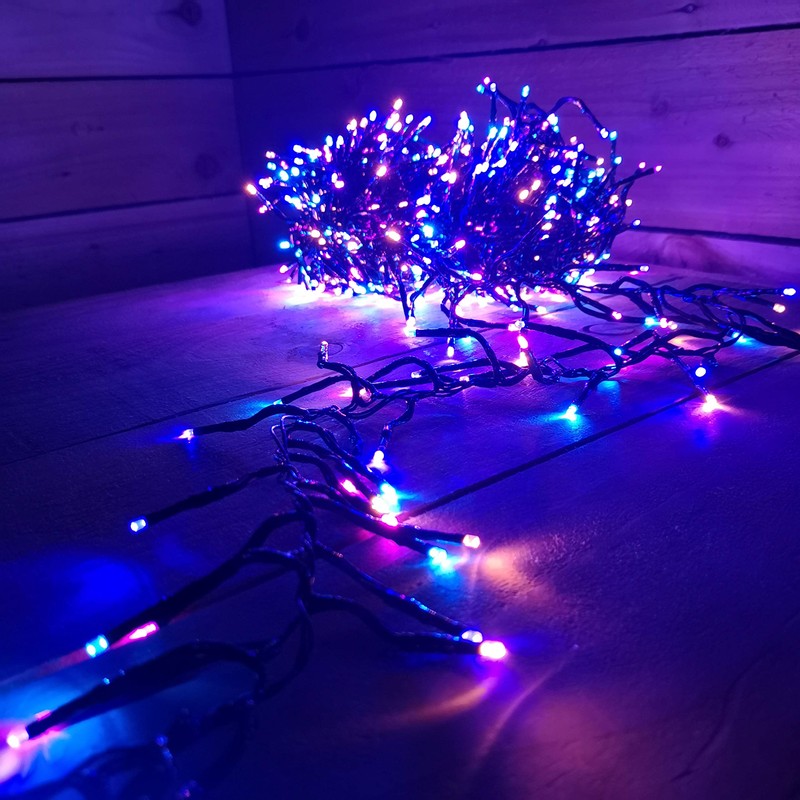 Premier Indoor Outdoor Christmas 720 LED 9.3m Multi-Action Cluster Supabrights
