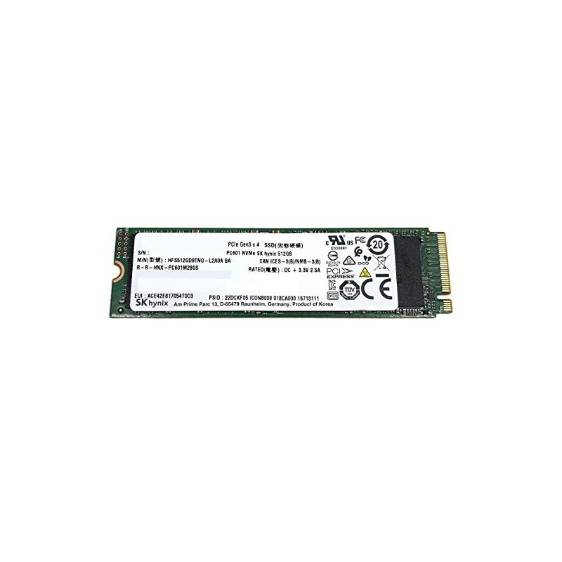 SK Hynix SSD 512GB M.2 2280 PCIe Gen3 x4 PC601