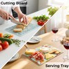 6 PCS 11"x8" Sublimation Glass Cutting Board with 6 Display