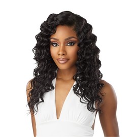 Sensationnel Vice bundles multi weaving - deep twist synthetic virgin hair dupe bundle hair layered with 2x5 Lace Closure (14 16 18 Inch, BALAYAGEBLONDE)