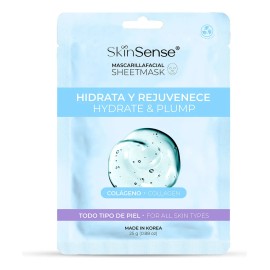 Skin Sense Mascarilla Facial Coreana De Tela Colágeno Todo Tipo De Piel